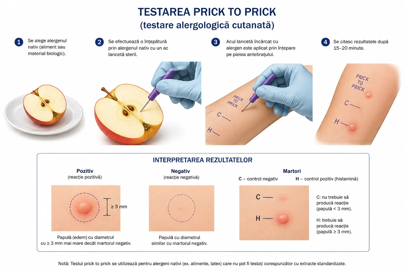 Etapele testarii prick to prick