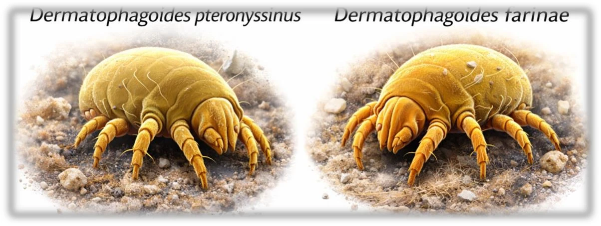 Dermatophagoides pteronyssinus si Dermatophagoides farinae